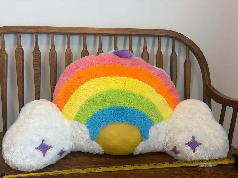 Animal Adventure Rainbow and Cloud Plush Lounge Pillow